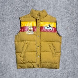 Warner Bros Looney Tunes Brown Puffer Vest Lot29Luxe Large